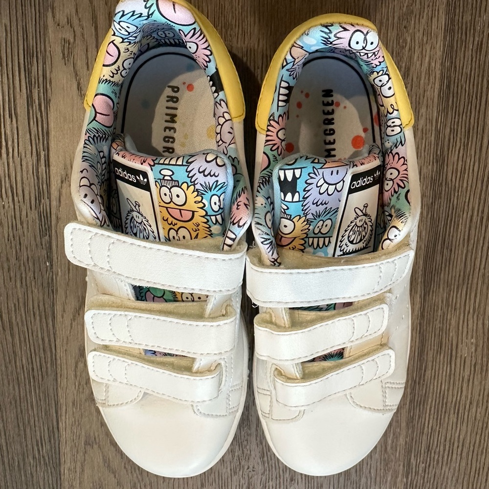 Kevin Lyons x Stan Smith J Playful Artwork Adidas size 1